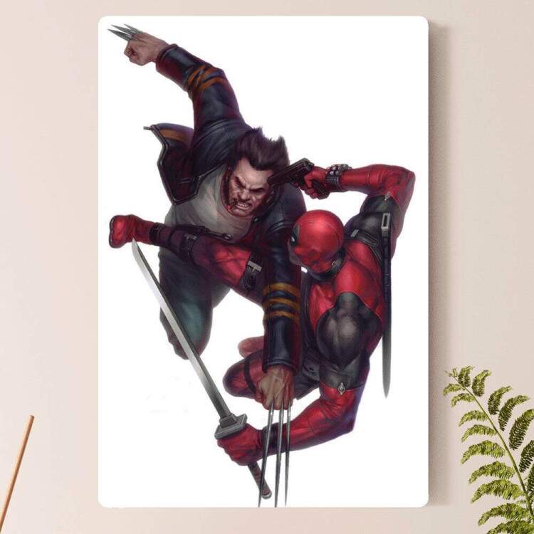 Placa decorativa Heris 88 - Deadpool e Wolverine