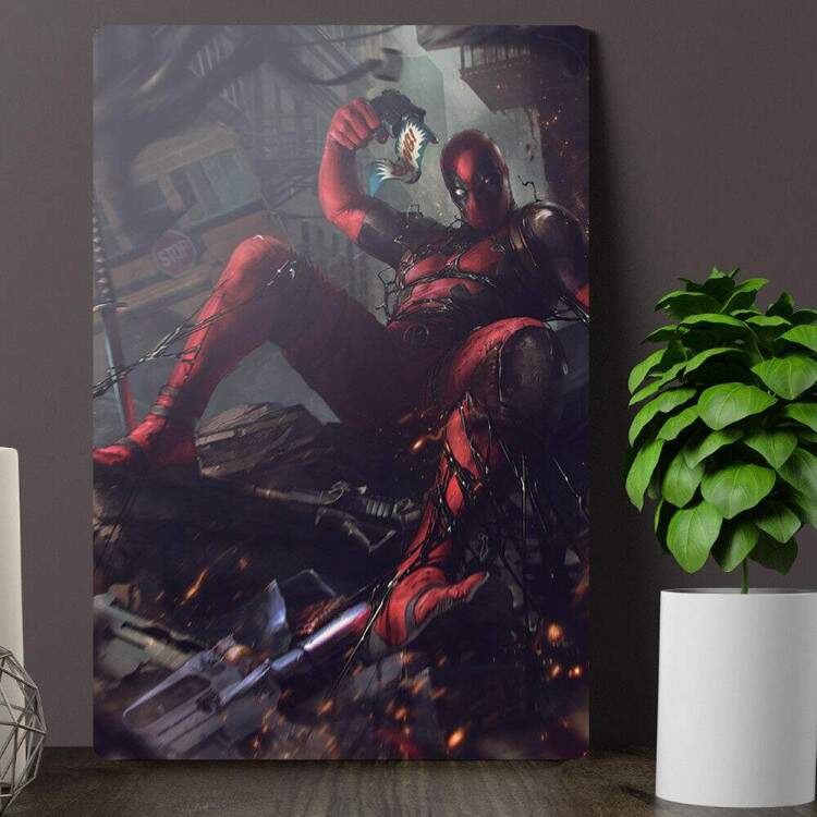 Placa decorativa Heris 130 - Deadpool