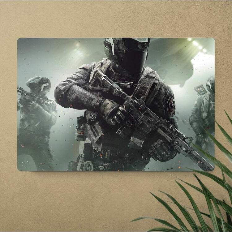 Placa Decorativa Call of Duty 4