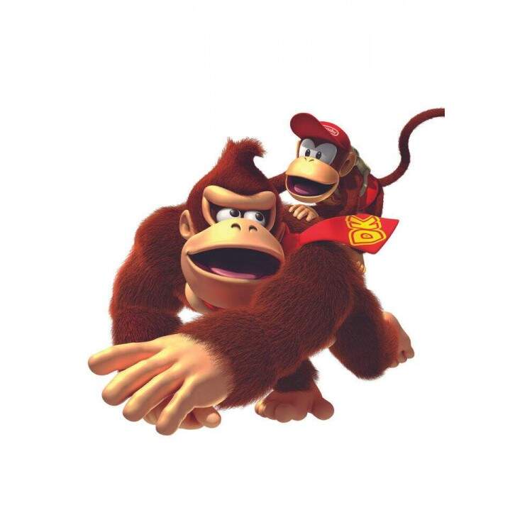 Placa Decorativa Donkey Kong e Diddy Kong