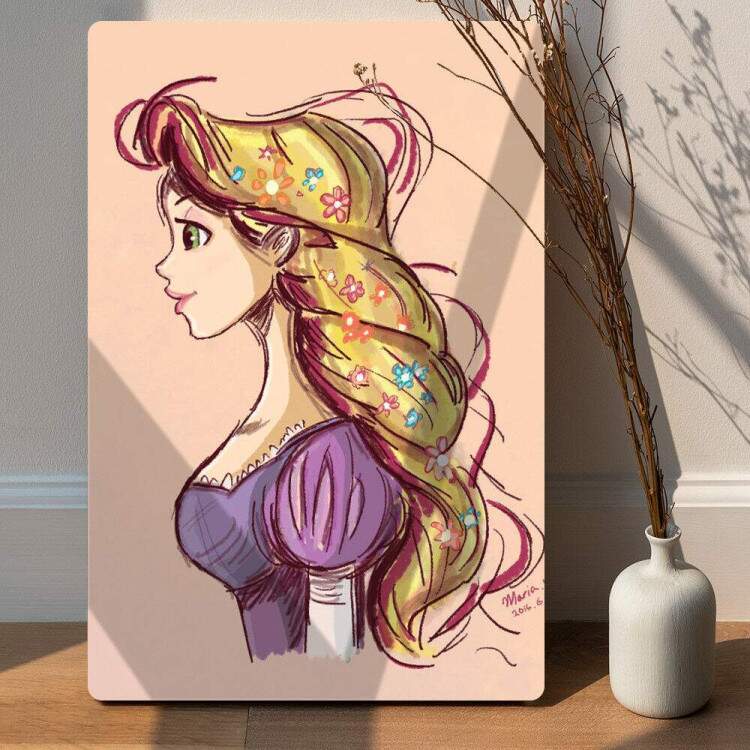 Placa Decorativa Rapunzel 6