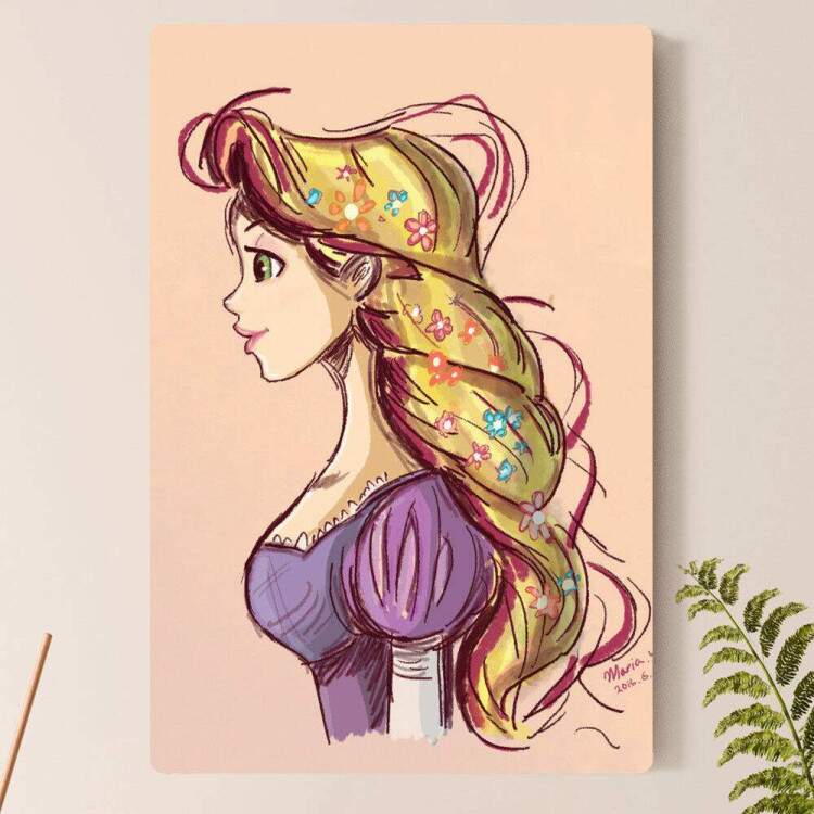 Placa Decorativa Rapunzel 6