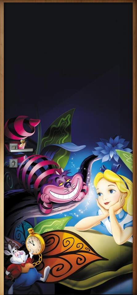Adesivo Para Porta Alice No Pas Das Maravilhas 2