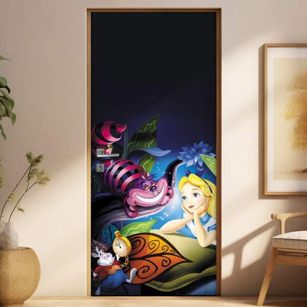 Adesivo Para Porta Alice No Pas Das Maravilhas 2