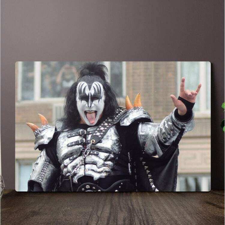 Placa Decorativa Banda Kiss 1 Gene Simmons