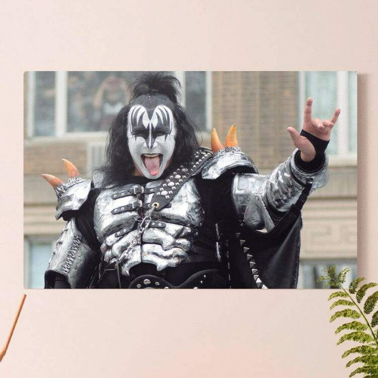 Placa Decorativa Banda Kiss 1 Gene Simmons