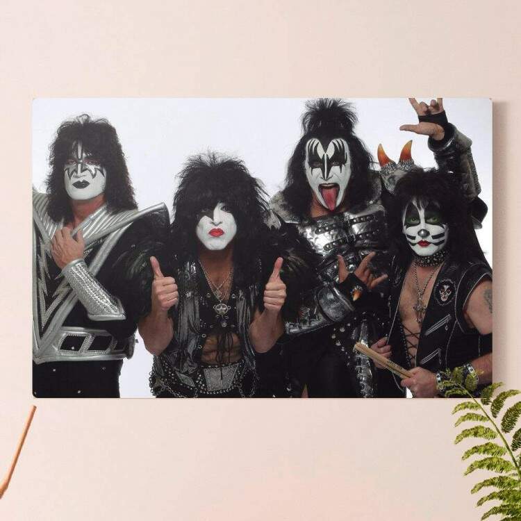 Placa Decorativa Banda Kiss 2 Banda Msica