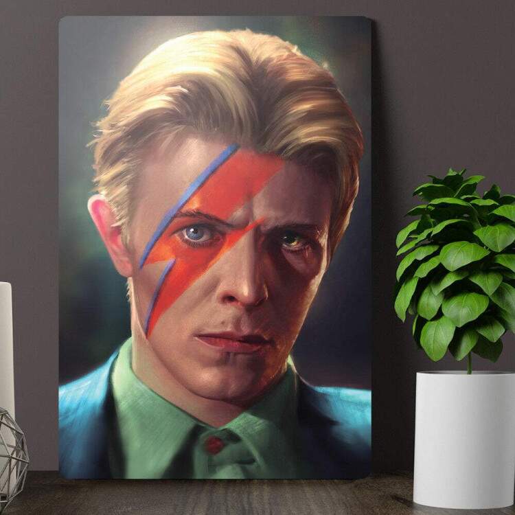 Placa Decorativa David Bowie 1