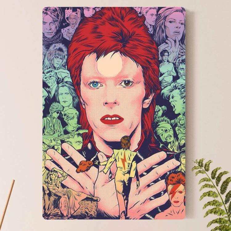 Placa Decorativa David Bowie 5