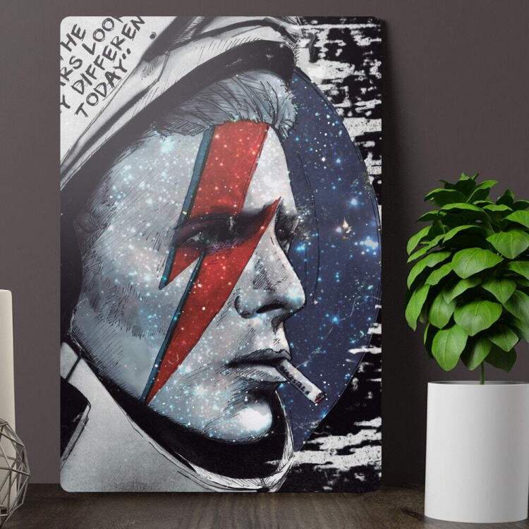 Placa Decorativa David Bowie 7