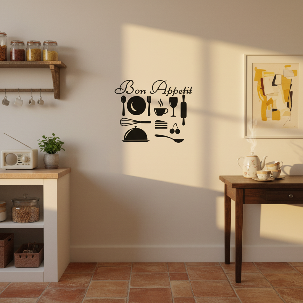 Adesivo de Parede Bon Appetit