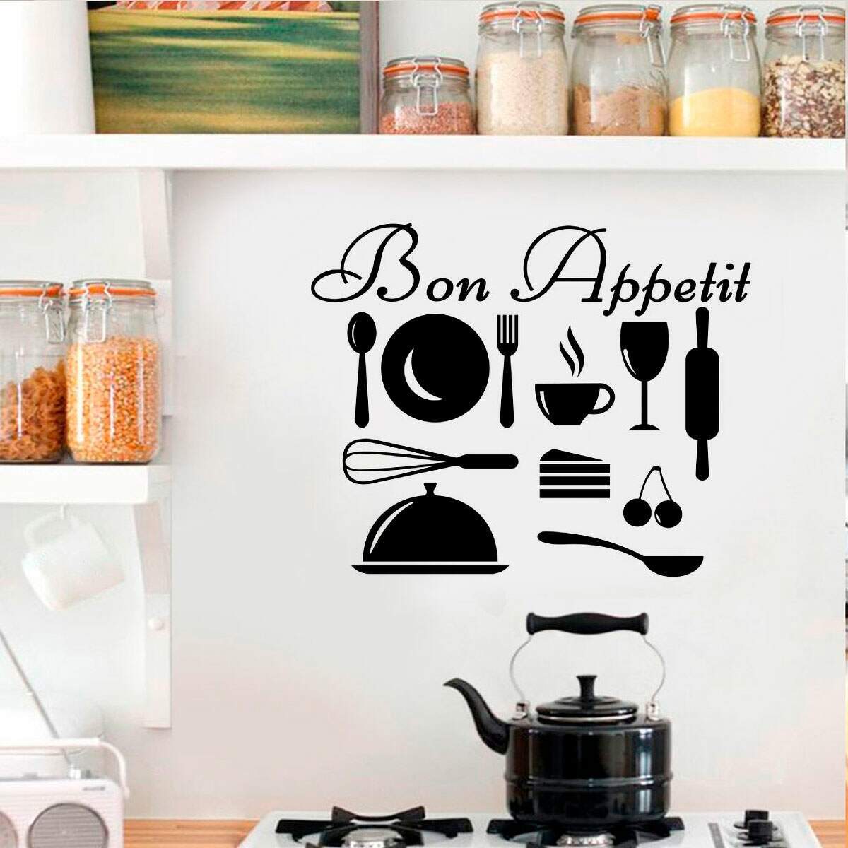 Adesivo de Parede Bon Appetit
