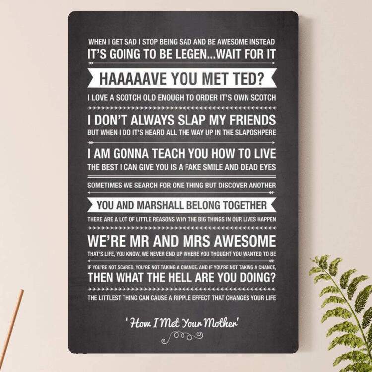 Placa Decorativa How I Met Your Mother 47