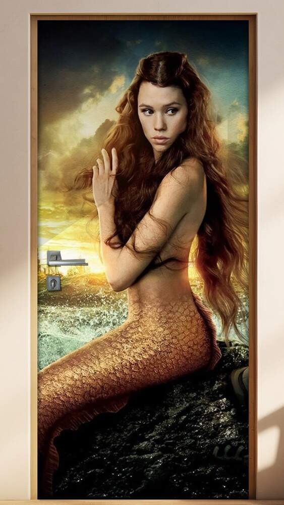 Adesivo Para Porta Piratas Do Caribe 7 Syrena