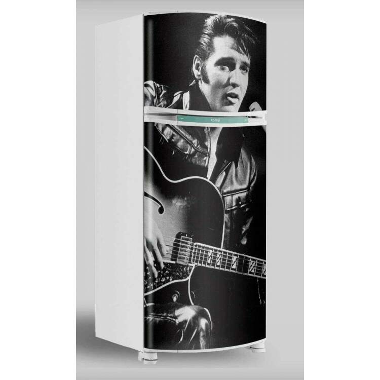 Adesivo de Geladeira Porta Tema Elvis Presley modelo 2