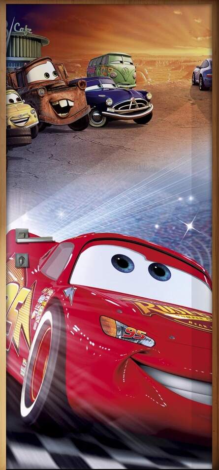 Adesivo para Porta Infantil Carros 03