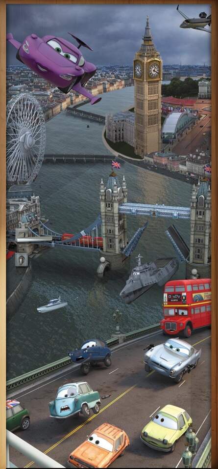 Adesivo para Porta Infantil Carros 09