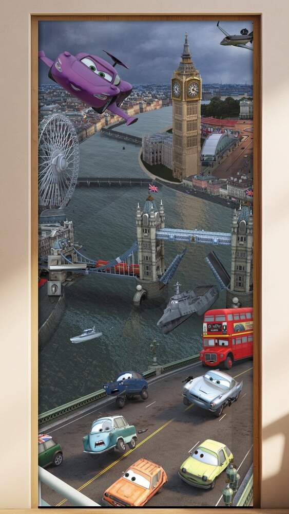 Adesivo para Porta Infantil Carros 09