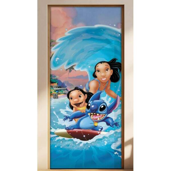Adesivo para Porta Infantil Lilo e Stitch 2
