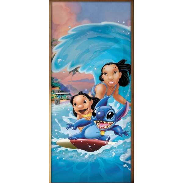 Adesivo para Porta Infantil Lilo e Stitch 2