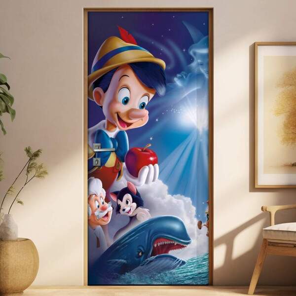 Adesivo para Porta Infantil Pinocchio 1