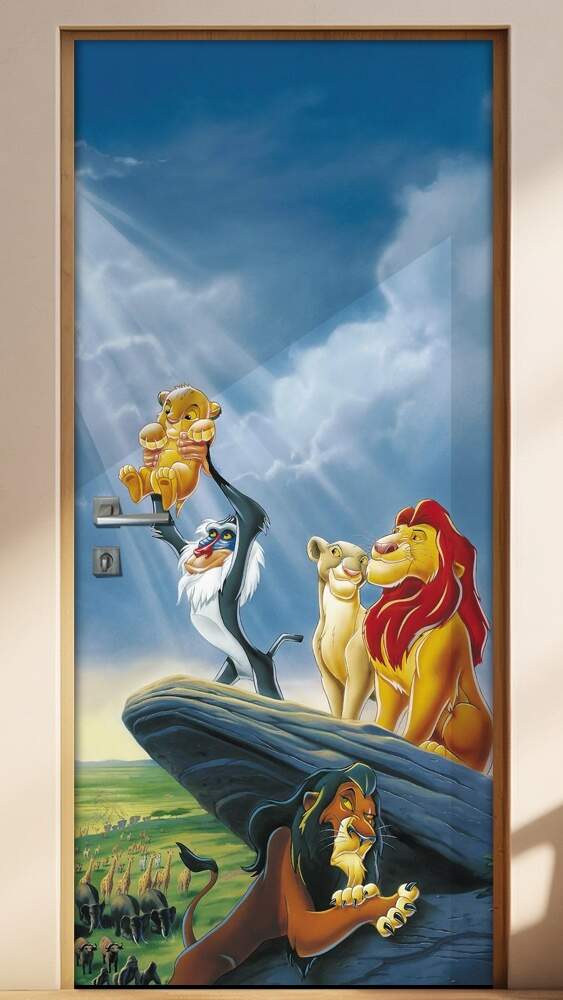 Adesivo para Porta Infantil O Rei Le�o 2