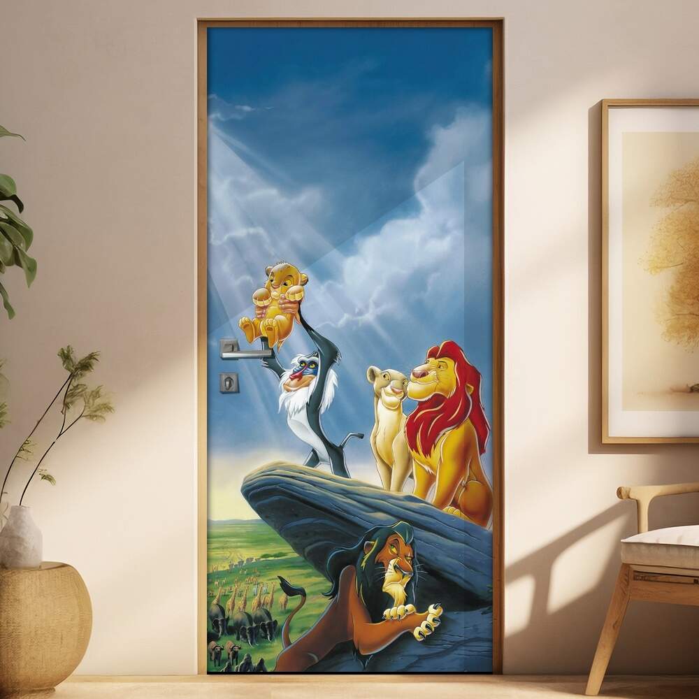 Adesivo para Porta Infantil O Rei Leo 2