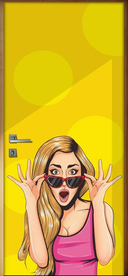 Adesivo para Porta Pop Art