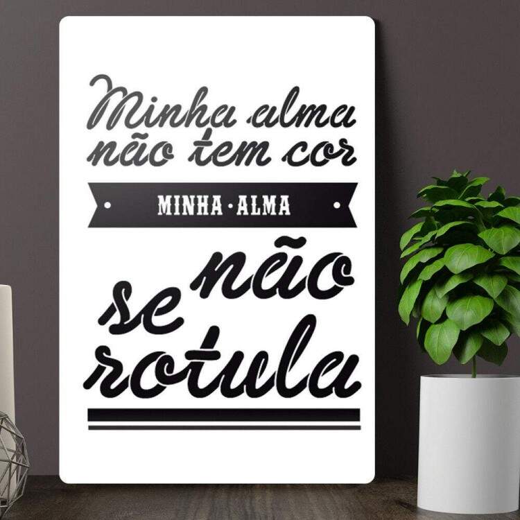 Placa Decorativa Frase de Msica 41