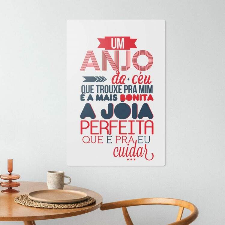 Placa Decorativa Frase de Msica 52