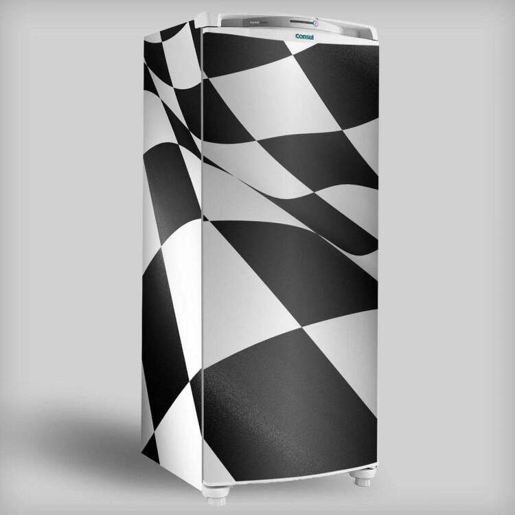 Adesivo para Envelopamento de Geladeira Tema Formula 1