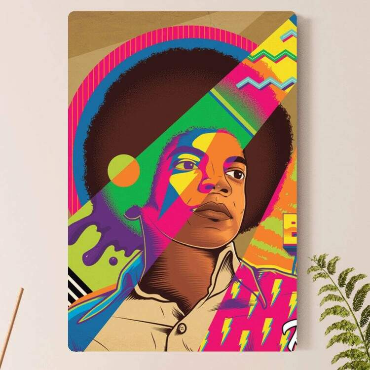 Placa Decorativa Pop Art 28 Michael Jackson