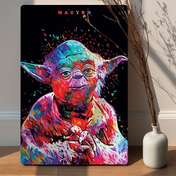 Placa Decorativa Pop Art 29 Mestre Yoda