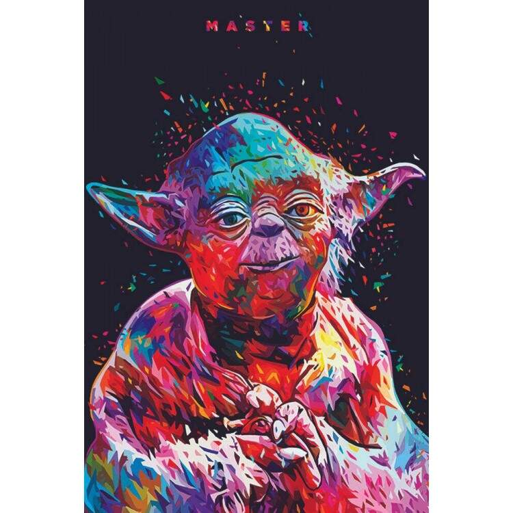 Placa Decorativa Pop Art 29 Mestre Yoda