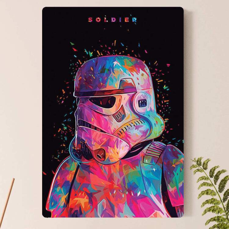 Placa Decorativa Pop Art 31 Stormtrooper