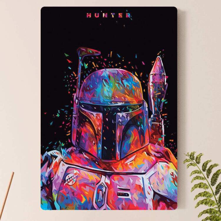 Placa Decorativa Pop Art 36 Boba Fett