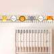 Faixa Decorativa Infantil Safari Marrom com Nome
