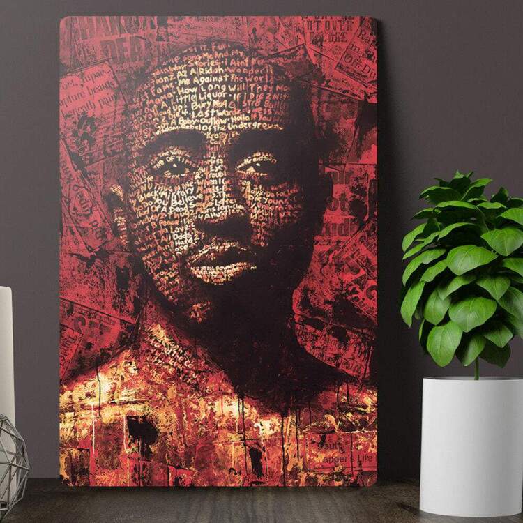 Placa Decorativa Pop Art 53 Tupac