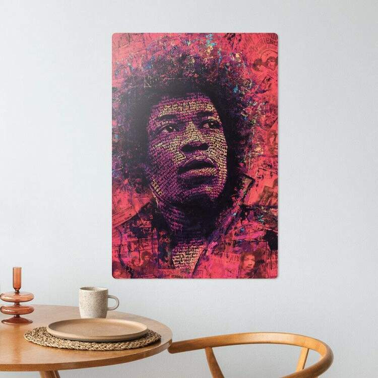 Placa Decorativa Pop Art 55 Jimi Hendrix