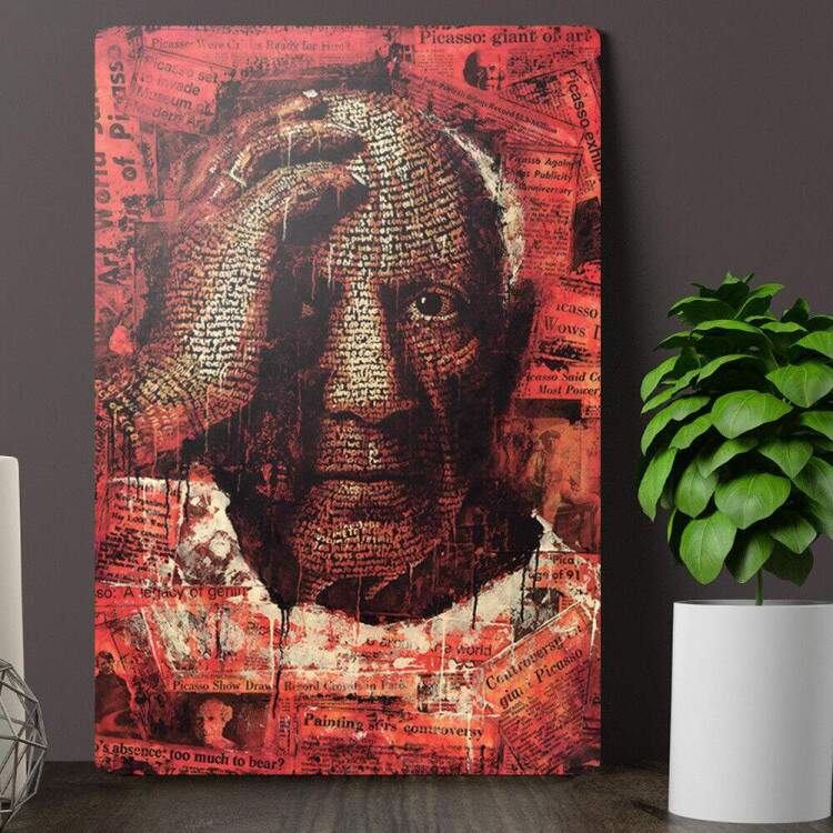 Placa Decorativa Pop Art 58 Pablo Picasso