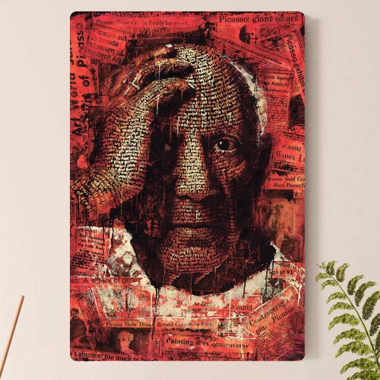 Placa Decorativa Pop Art 58 Pablo Picasso