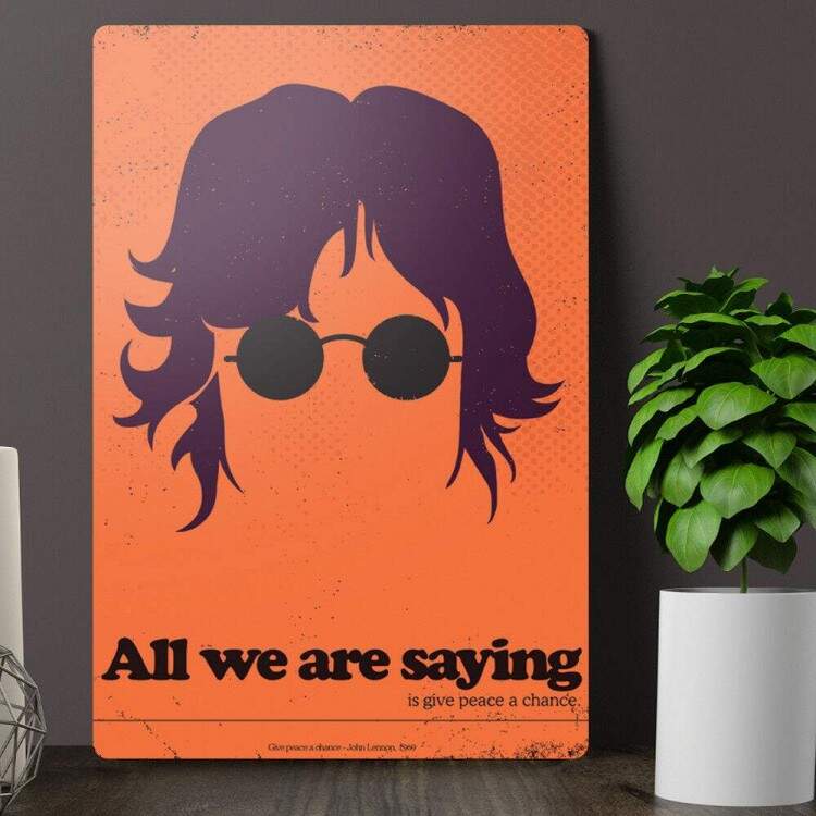 Placa Decorativa Pop Art 63 John Lennon