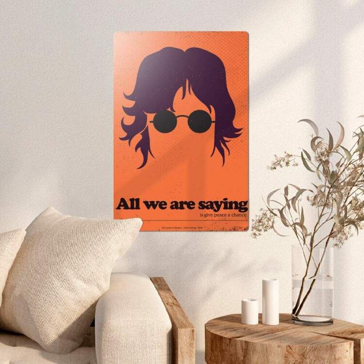 Placa Decorativa Pop Art 63 John Lennon