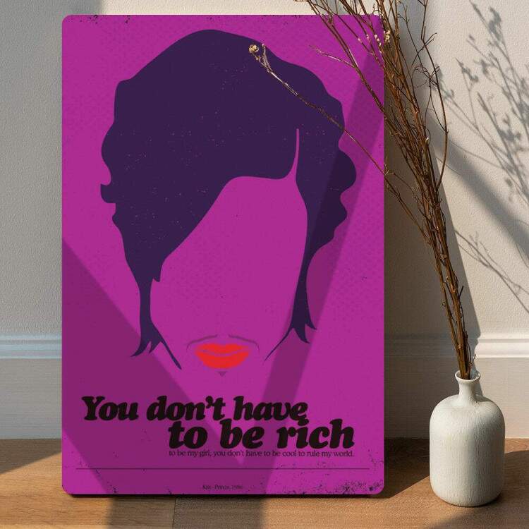 Placa Decorativa Pop Art 64 Prince