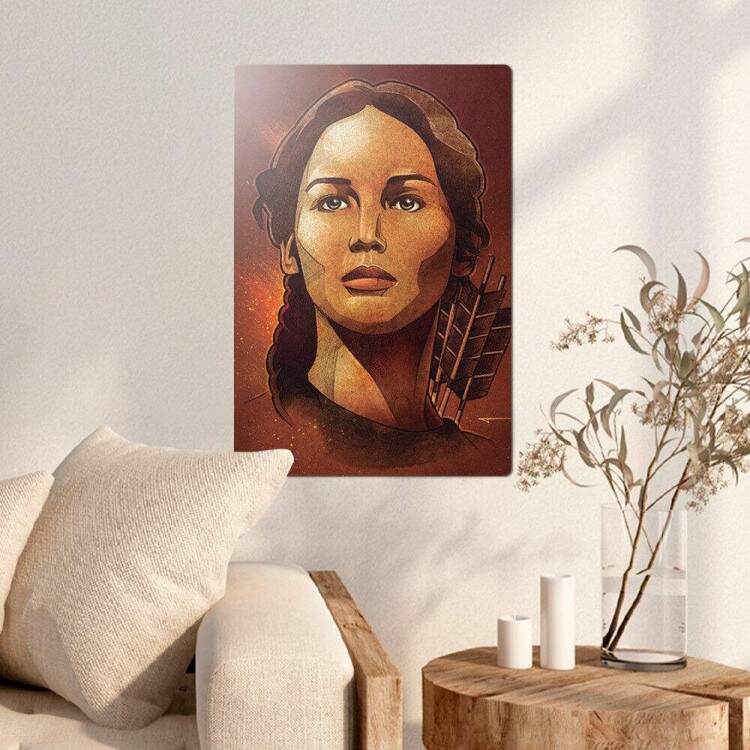 Placa Decorativa Pop Art 69 Katniss