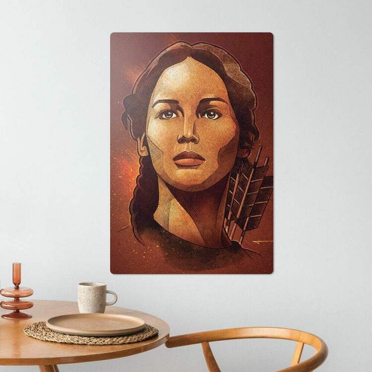 Placa Decorativa Pop Art 69 Katniss