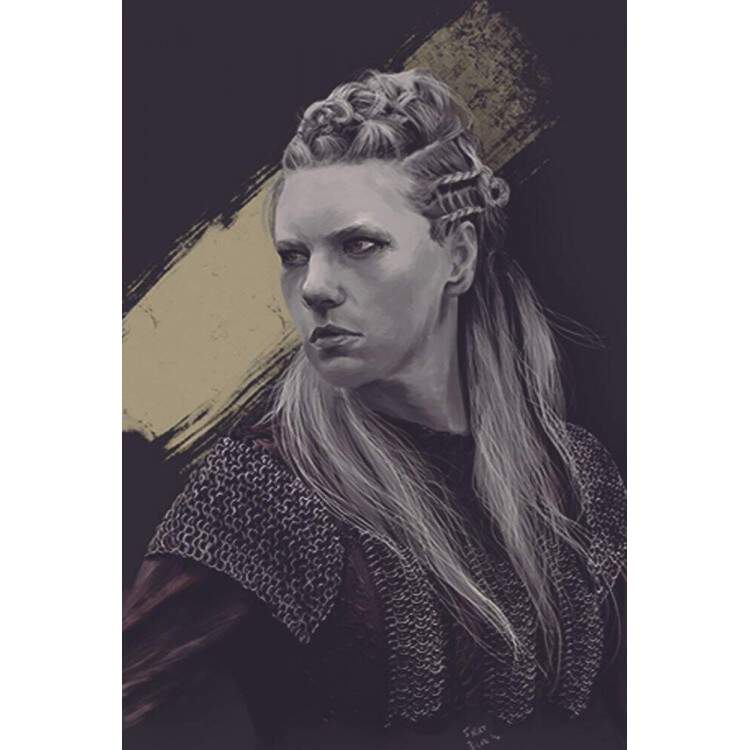 Placa Decorativa Vikings 8 Lagertha