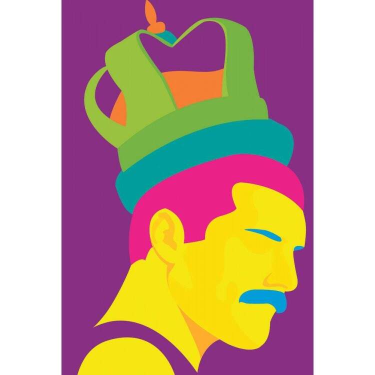 Placa Decorativa Pop Art 72 Queen