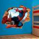 Adesivo de Parede Buraco Falso 3D Homem Aranha 02