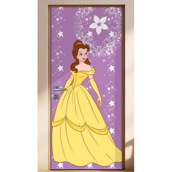 Adesivo para porta Infantil Princesa Bela 2